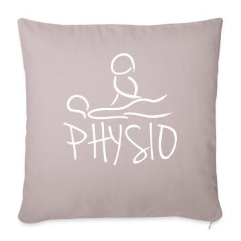 Physio Physiotherapeut - Sofakissen mit Füllung 45 x 45 cm - helles Taupe - Vorne