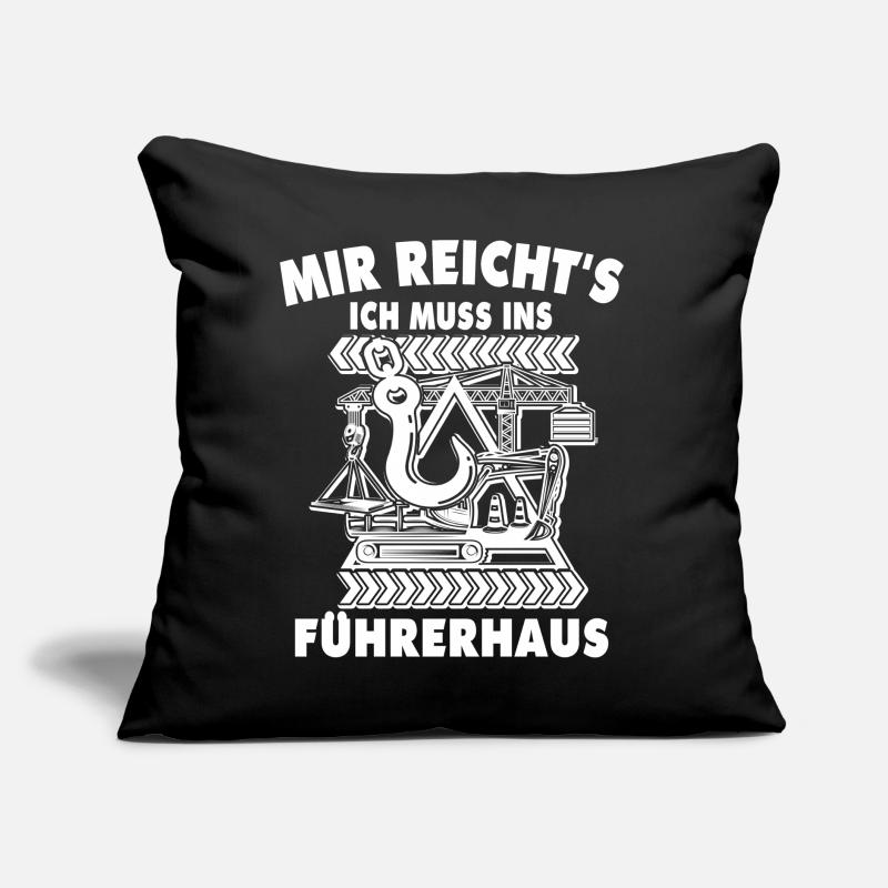 Kranfahrer Kranführer Kran Sofakissen mit Füllung 45 x 45 cm