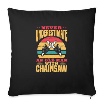 Arboriculteurs - Coussin et housse de 45 x 45 cm - noir - Devant