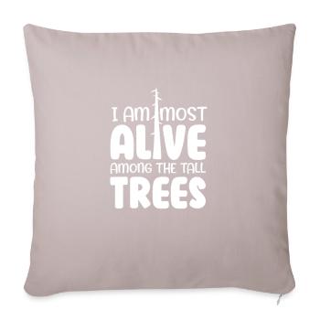 Arboriculteurs - Coussin et housse de 45 x 45 cm - taupe clair - Devant