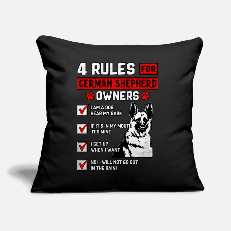 4 Rules for German Shepherd Owners Sofa pillow with filling 45cm x 45cm