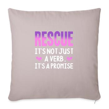 Animal Rescue - Sofa pillow with filling 45cm x 45cm - light taupe - Front