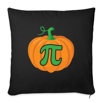 Conception de la journée Pumpkin Pi pour tous les enseignants - Coussin et housse de 45 x 45 cm - noir - Devant