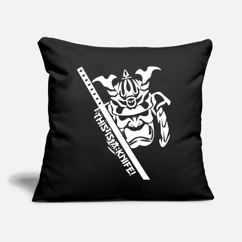 Ninja Sword Joke Samurai Sword Katana Coussin et housse de 45 x 45 cm