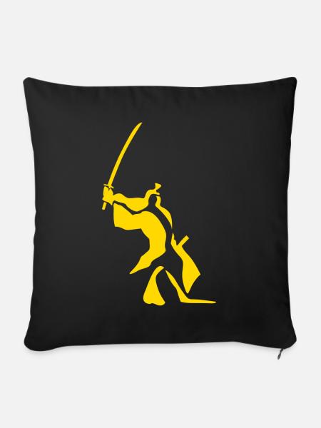 Katana - Sofakissen mit Füllung 45 x 45 cm - Schwarz