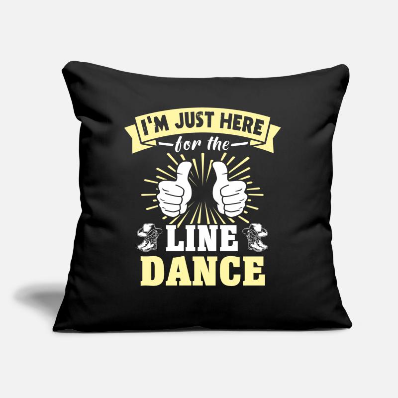 Line Dancer Line Dancing Sofakissen mit Füllung 45 x 45 cm