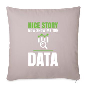 Nice story, now show me the dates for - Sofa pillow with filling 45cm x 45cm - light taupe - Front