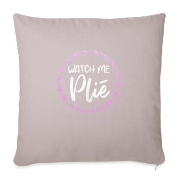Ballet - Sofa pillow with filling 45cm x 45cm - light taupe - Front