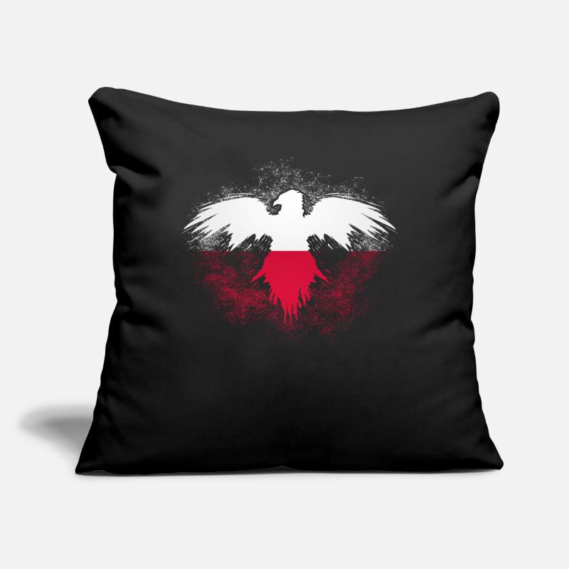 Polish flag Eagle Pole Poland Sofa pillow with filling 45cm x 45cm