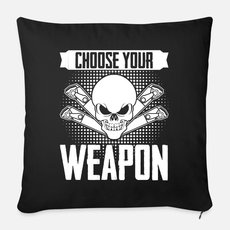 Opérateur de machine de découpe Tour Déchiqueteuse - Coussin et housse de 45 x 45 cm - noir