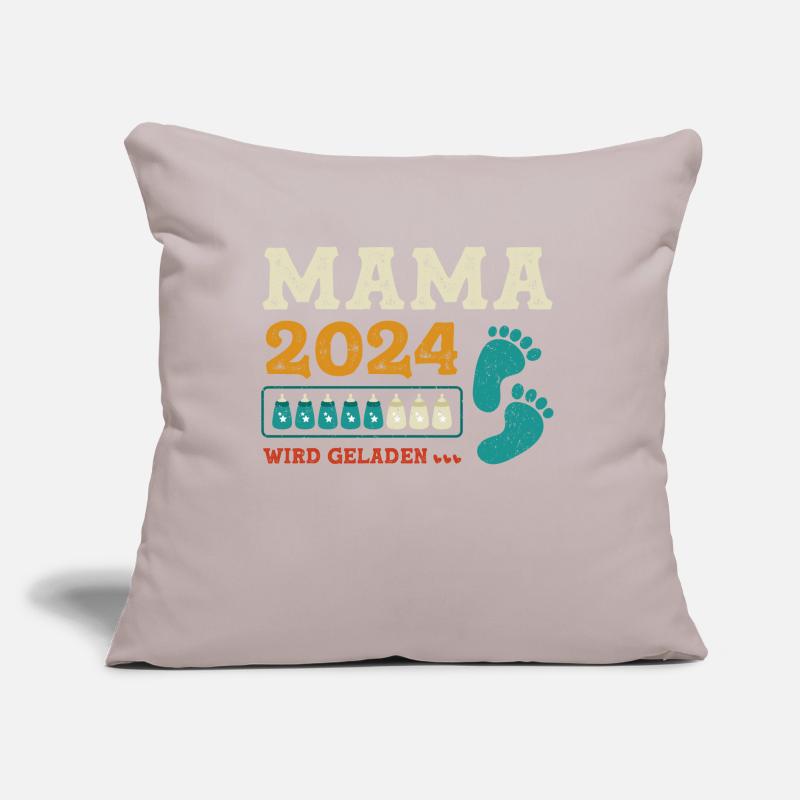 Mutter 2024 Werdende Mama Loading 2024 Sofakissen mit Füllung 45 x 45 cm
