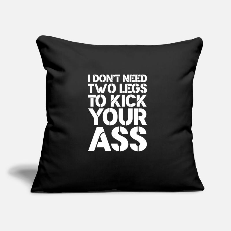 Amputation Amputieren Prothese Geschenk Sofakissen mit Füllung 45 x 45 cm