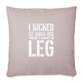 Amputation - Sofa pillow with filling 45cm x 45cm - light taupe - Front