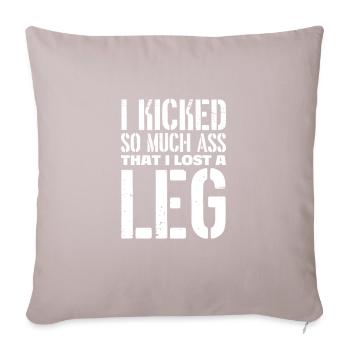 Amputation Amputation Prosthesis Gift - Sofa pillow with filling 45cm x 45cm - light taupe - Front