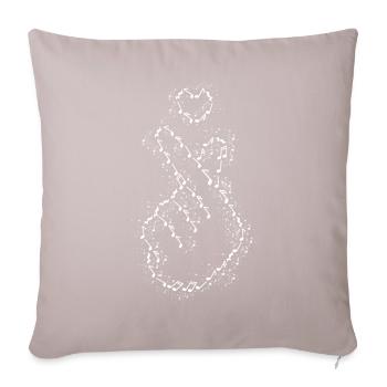 Kpop K-Pop Music Korean Popmusic - Sofa pillow with filling 45cm x 45cm - light taupe - Front