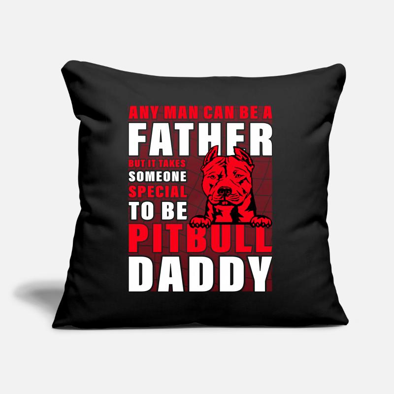 Pitbull Père Papa Coussin et housse de 45 x 45 cm