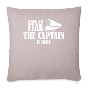 Voile Club Capitaine Casquette Marins - Coussin et housse de 45 x 45 cm - taupe clair - Devant