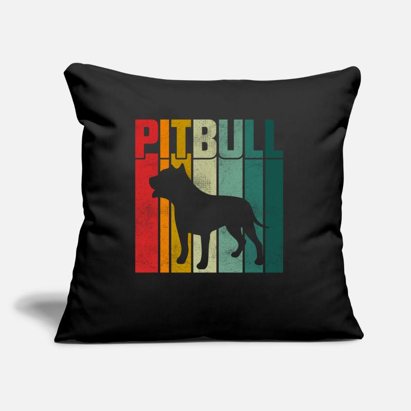 Pitbull Rétro Coussin et housse de 45 x 45 cm