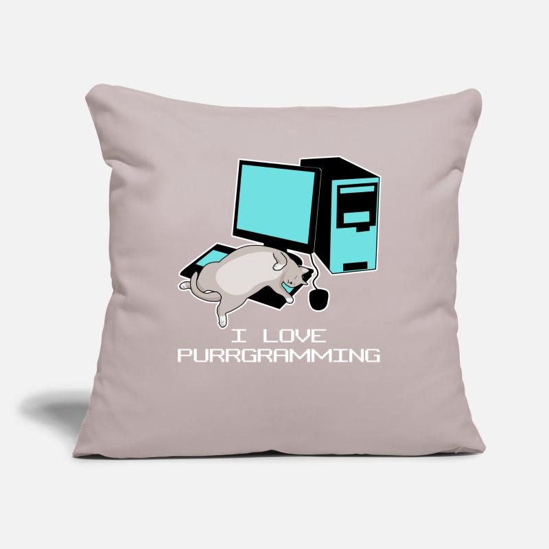 Programmeur Admin Computer Cat Coussin et housse de 45 x 45 cm