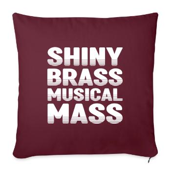 Shiny Brass Musical Mass Baryton Bassiste - Coussin et housse de 45 x 45 cm - bordeaux - Devant
