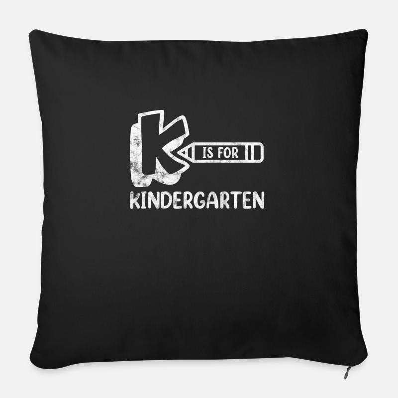 Kindergarten - Sofakissen mit Füllung 45 x 45 cm - Schwarz