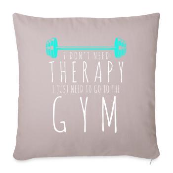 Fitness Sport Gym Entraînement Musculation - Coussin et housse de 45 x 45 cm - taupe clair - Devant