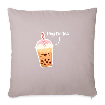 Bubble Tea - Sofakissen mit Füllung 45 x 45 cm - helles Taupe - Vorne