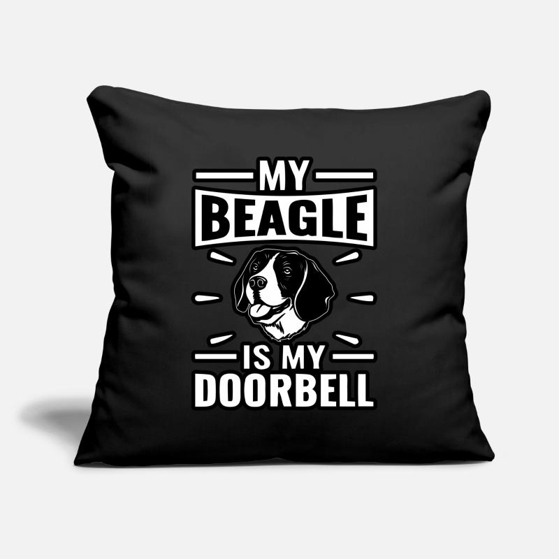 Mon Beagle est ma sonnette Coussin et housse de 45 x 45 cm