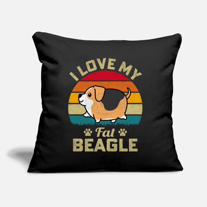 J’aime mon gros Beagle Coussin et housse de 45 x 45 cm