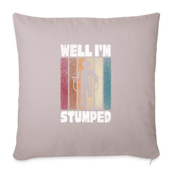Amputation - Sofa pillow with filling 45cm x 45cm - light taupe - Front
