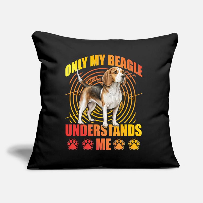 Seul mon Beagle me comprend Coussin et housse de 45 x 45 cm
