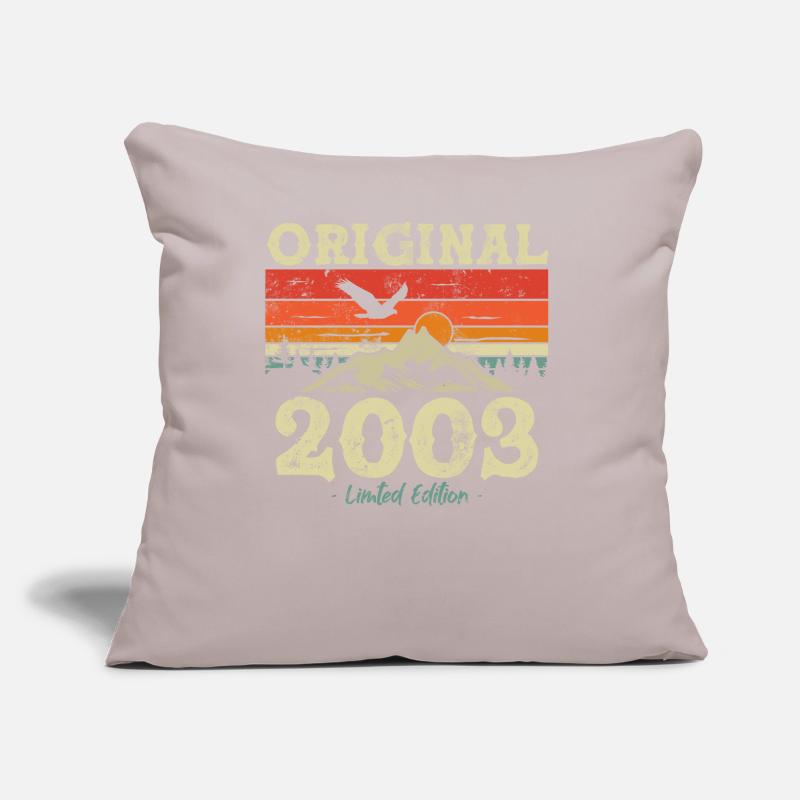 Retro Geburtstagsgeschenk 2003 Sofakissen mit Füllung 45 x 45 cm