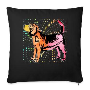 Beagle - Sofakissen mit Füllung 45 x 45 cm - Schwarz - Vorne