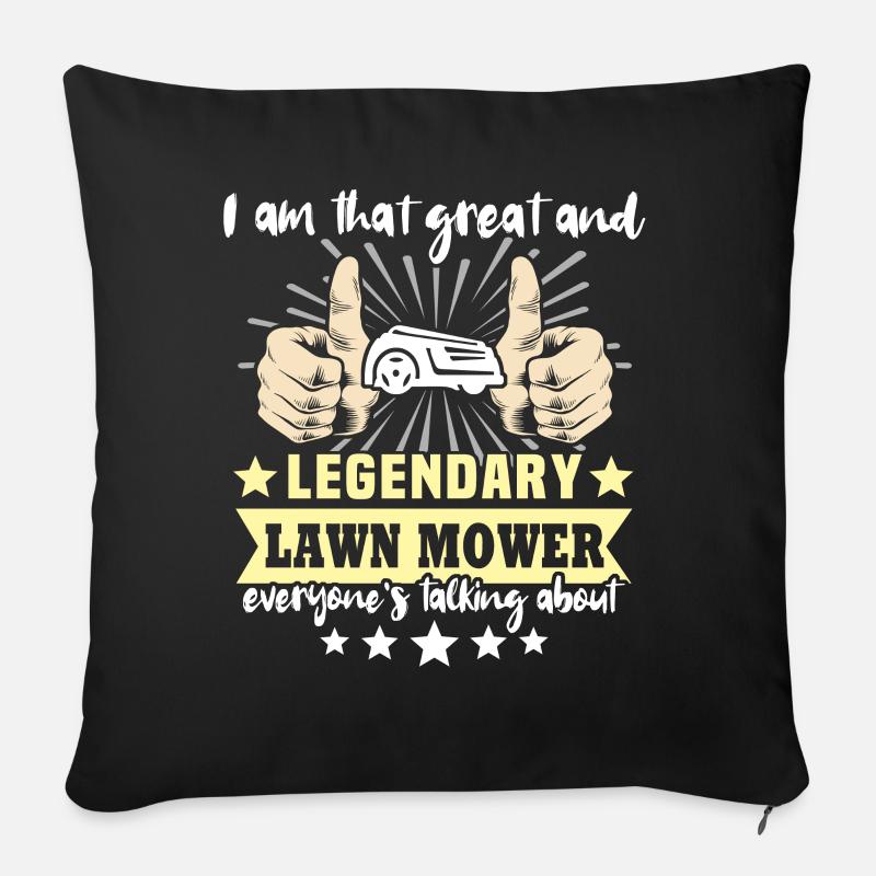 Robotic lawn mower Robotic lawn mower - Sofa pillow with filling 45cm x 45cm - black