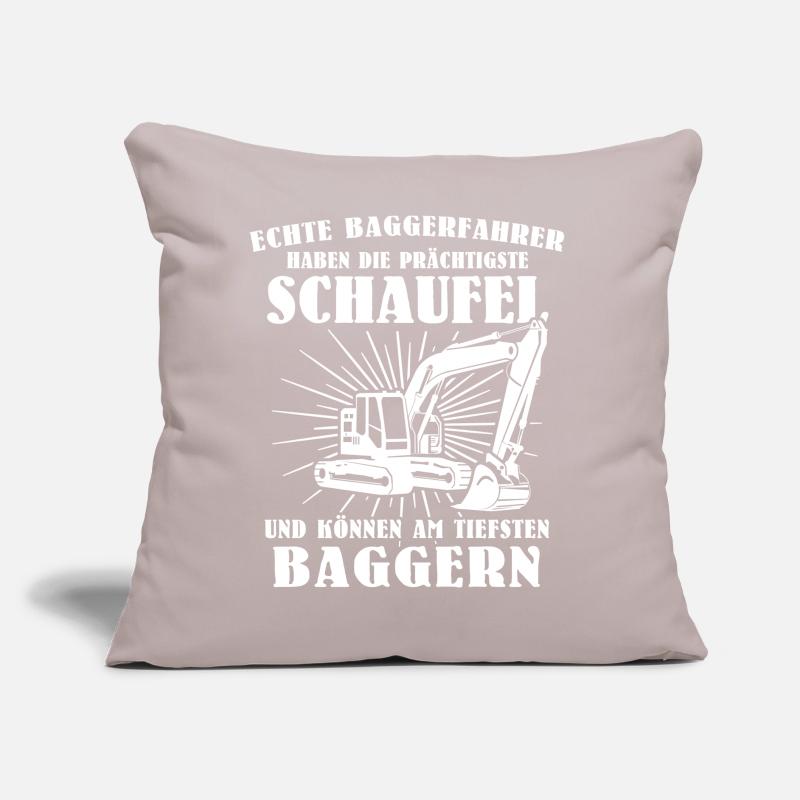 Baggerführer Bagger Baggerfahrer Sofakissen mit Füllung 45 x 45 cm