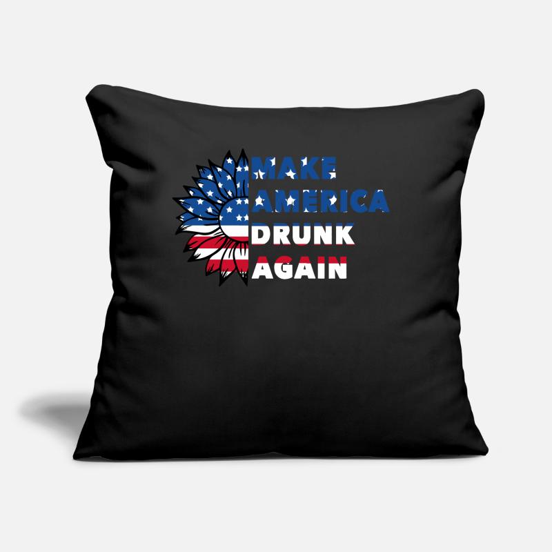 Make America Drunk again Sofakissen mit Füllung 45 x 45 cm