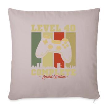 Gift Anniv. Vintage Niv. 40 ed. Limited - Sofa pillow with filling 45cm x 45cm - light taupe - Front
