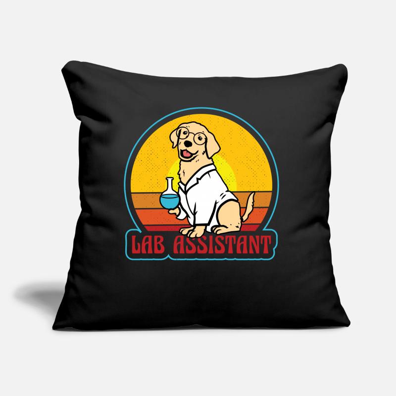 Assistante de laboratoire au Labrador Coussin et housse de 45 x 45 cm