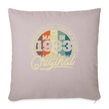 Original from 1933 - Sofa pillow with filling 45cm x 45cm - light taupe - Front