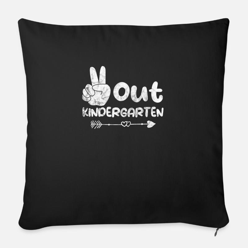 Kindergarten - Sofakissen mit Füllung 45 x 45 cm - Schwarz