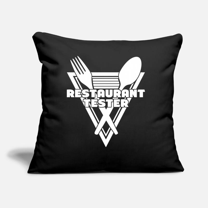 Restauranttester Restaurant Kochmesser Sofakissen mit Füllung 45 x 45 cm