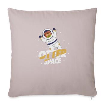 Otter - Sofa pillow with filling 45cm x 45cm - light taupe - Front
