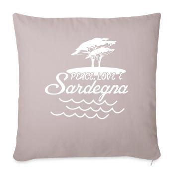 Sardinia Beach Sardegna Sardinia - Sofa pillow with filling 45cm x 45cm - light taupe - Front