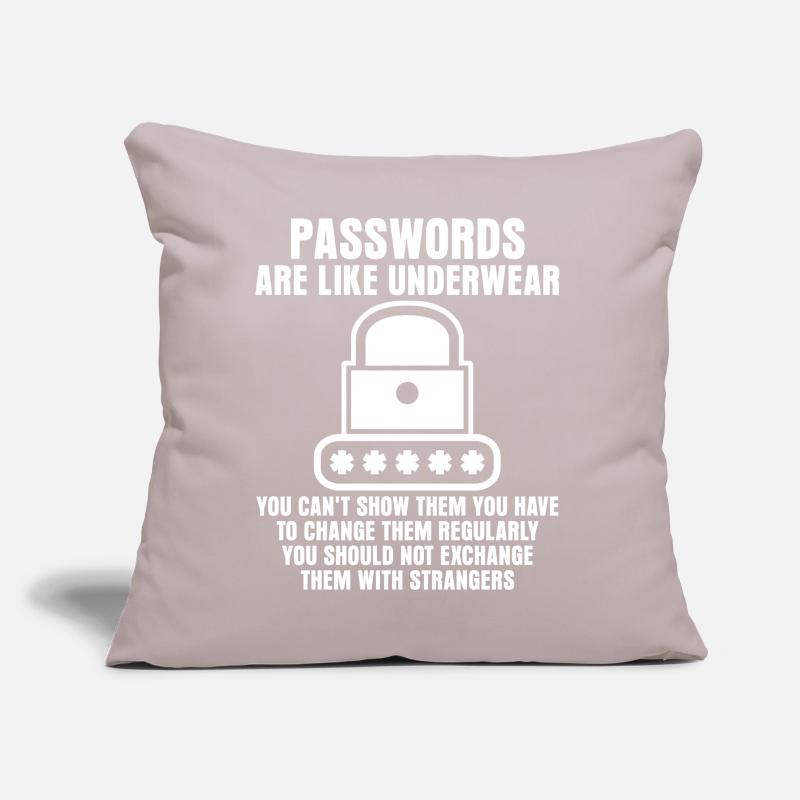 Admin Passwort Programmierer Sofakissen mit Füllung 45 x 45 cm