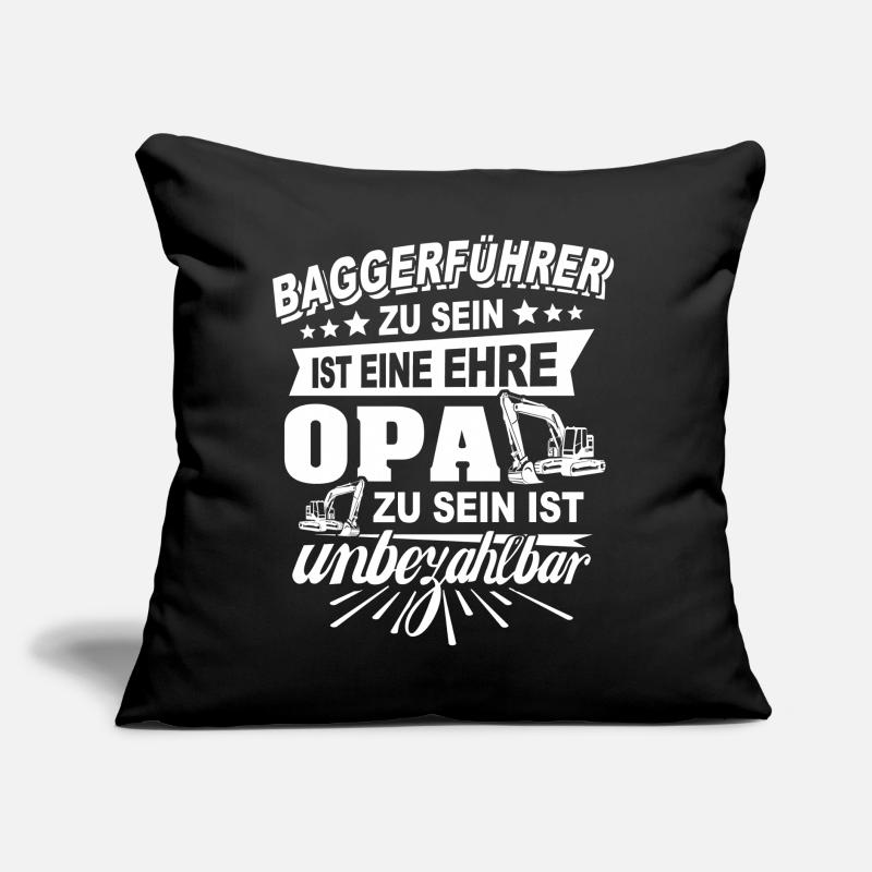 Baggerfuehrer Opa Baggerfahrer Sofakissen mit Füllung 45 x 45 cm