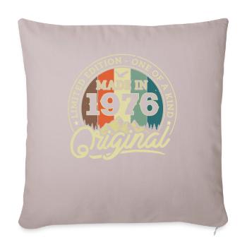 Millésime 1976 Cadeau 47/48 ans - Coussin et housse de 45 x 45 cm - taupe clair - Devant