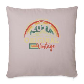 Original Vintage Gift 2017 - Sofa pillow with filling 45cm x 45cm - light taupe - Front