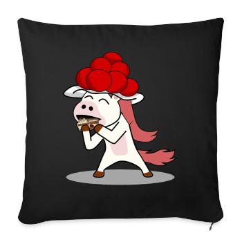 Black Forest - Sofa pillow with filling 45cm x 45cm - black - Front