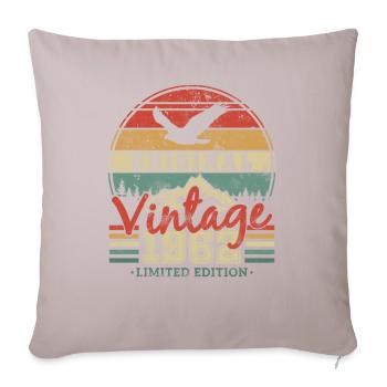 Original 1962 Vintage Anniversaire Rétro - Coussin et housse de 45 x 45 cm - taupe clair - Devant