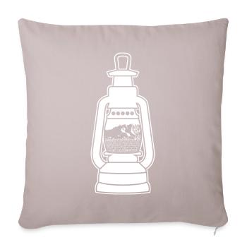 Zugspitze Hiking Mountaineering Hike - Sofa pillow with filling 45cm x 45cm - light taupe - Front